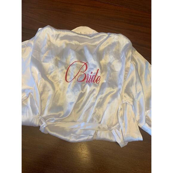 Mud Pie Women Bride Robe One Size white - Picture 1 of 5